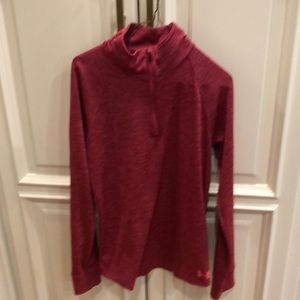 Pink Girls  Under Armour 1/4 zip